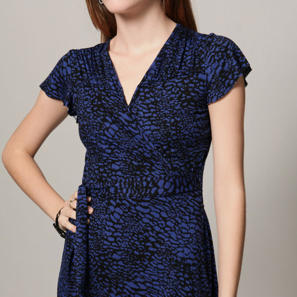Tart wrap dress blue/black